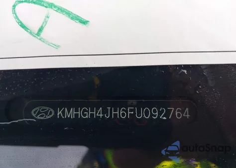 2015 Hyundai Equus Ultimate z USA, uszkodzony, nr VIN KMHGH4JH6FU092764